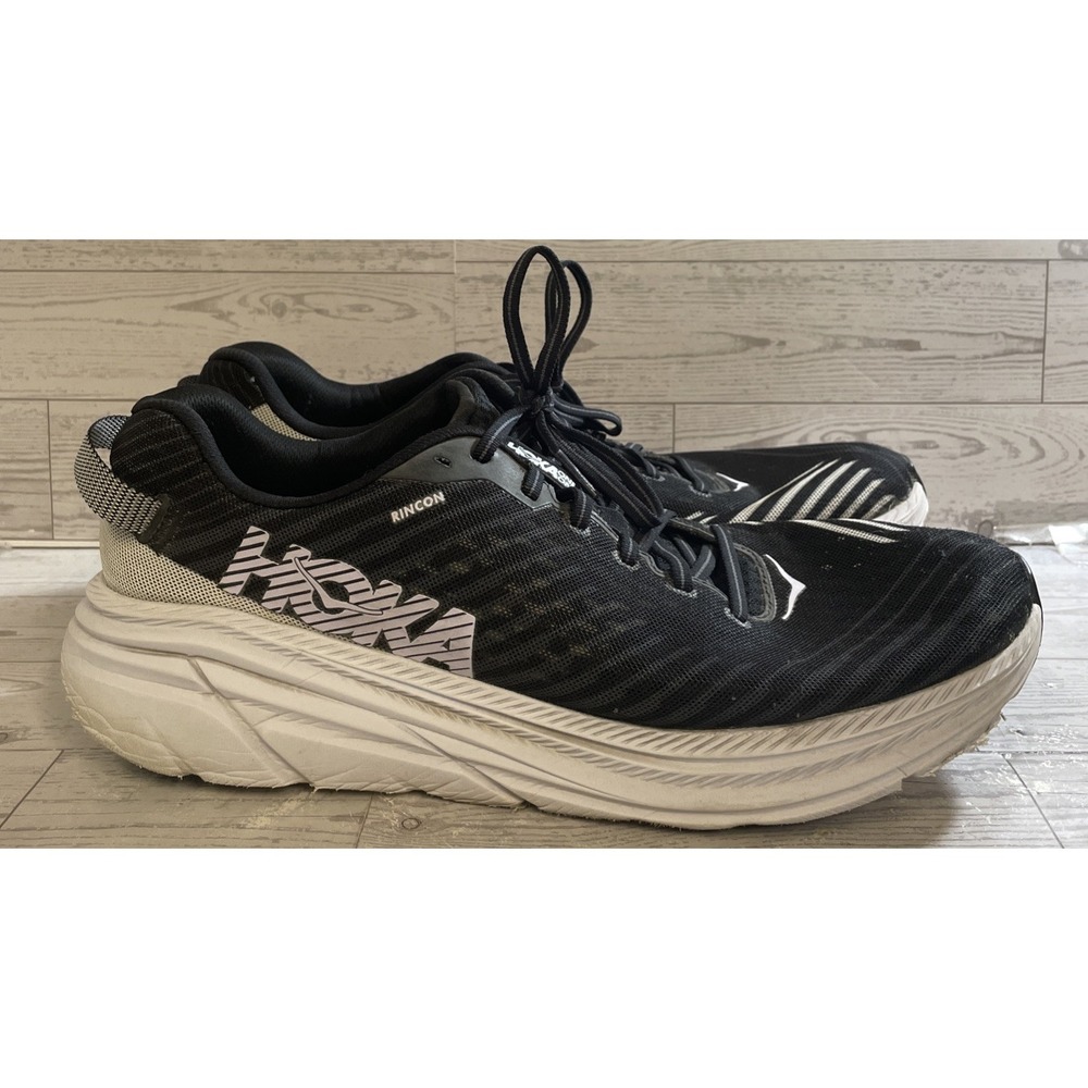 Hoka One One Rincon 1102874 Mens Black Running Shoes Sneaker Mens Size 13